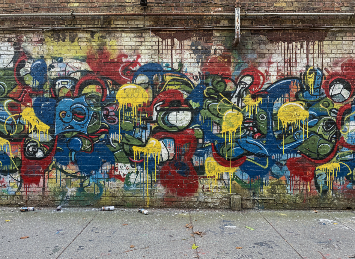 Graffiti wall background